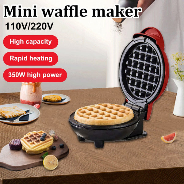 Heart Shaped Waffle Maker - Mini Non-Stick Electric Breakfast Machine