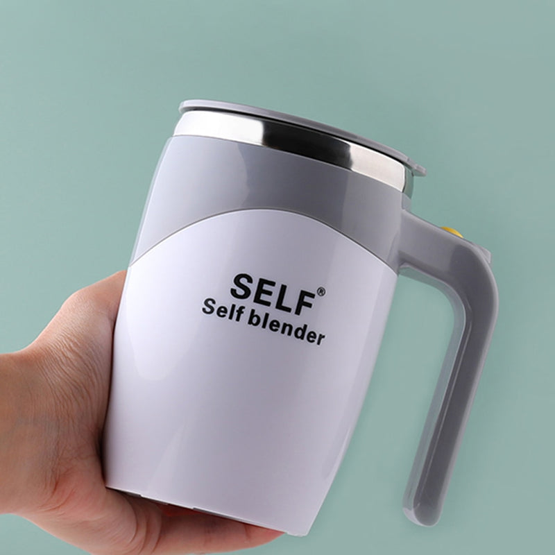 Self-stirring Mug - Stainless Steel Liner For Coffee, Milk, And
