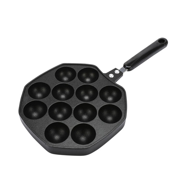 Aluminum Alloy Takoyaki Pan - Portable and Easy-to-Clean Octopus Ball Maker for Home Cooking